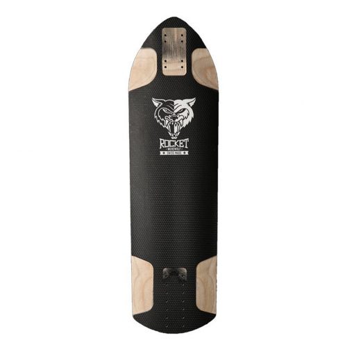 Rocket Werewolf 31.5" Longboard Deck Black