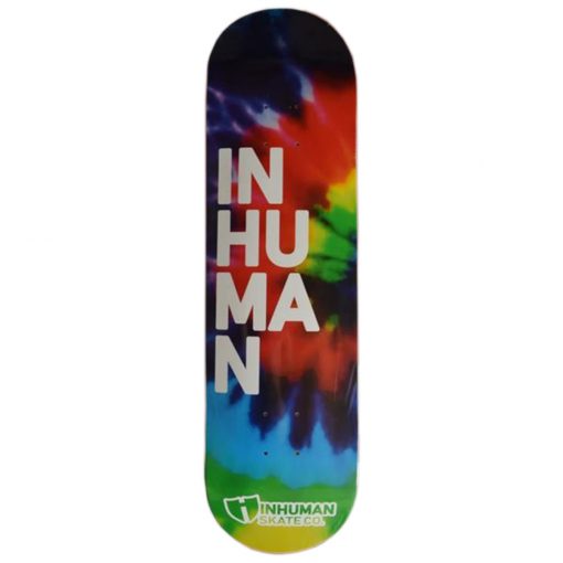 Inhuman Skateboards Deck Letters Tie-Dye доска