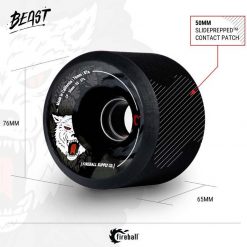 Fireball Beast 76mm 87a Longboard Wheels 4 Fireball Beast 76mm 87a Longboard Wheels