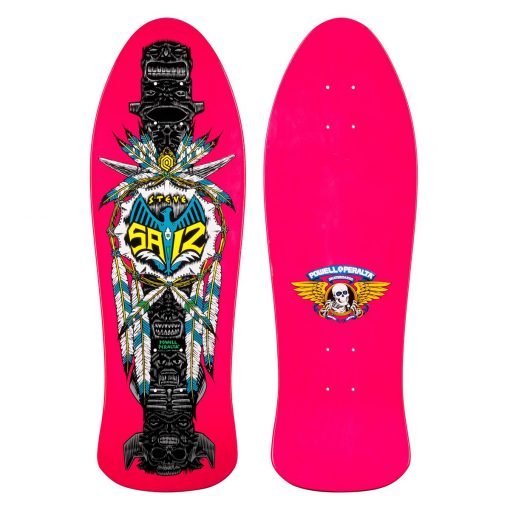 Powell-Peralta Steve Saiz Totem Pink Reissue Skateboard Deck