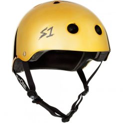 S-One V2 Lifer CPSC Zertifizierter Helm Gold Mirror Side