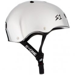 S-One V2 Lifer CPSC Zertifizierter Helm Silver Mirror Side