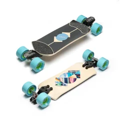 Loaded Fathom Longboard Complete 33" Strata mit Dad Bods 105mm 77A Blue