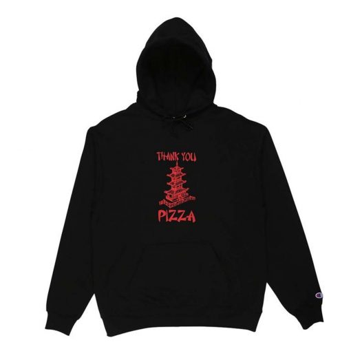 Pizza Skateboards Thank You - Hoodie - Black