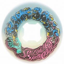 Slime Balls Hairballs 50-50 95A - White Teal 54mm 6 Slime Balls Hairballs 50-50 95A - White Teal