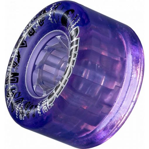 Seismic Tantrum 72mm Longboard Rollen - 82a Crystal Clear Purple