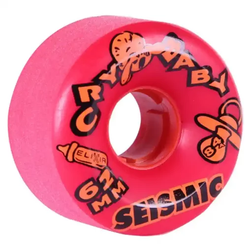 Seismic Cry Baby 62mm 84A Red - Longboard Rollen
