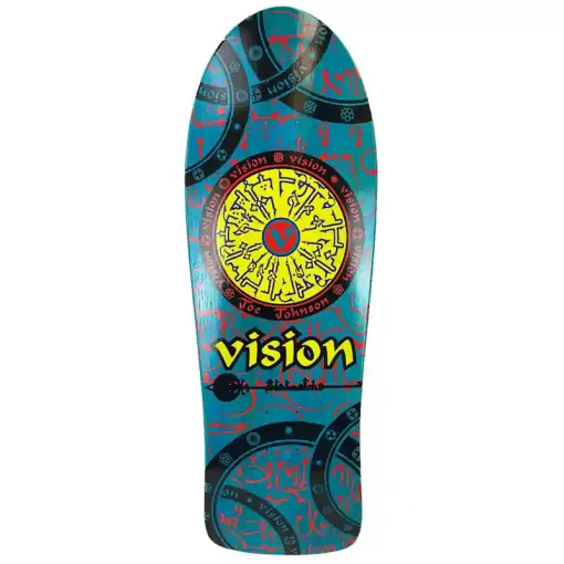 Vision Joe Johnson Hieroglyphics Reissue 10.25" Deck Turquoise Stained