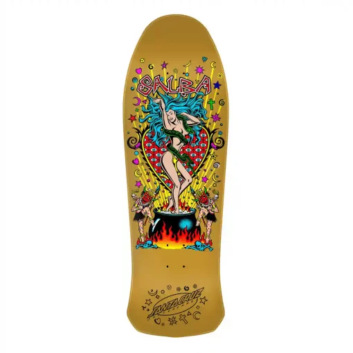 Santa Cruz Salba Witch Doctor 10.4" Reissue Deck Gold
