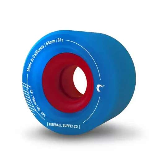 Fireball Tinder 65mm 81a Blue Longboard Rollen
