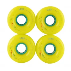 1Love Corro 65mm 80A Yellow Longboard Rollen