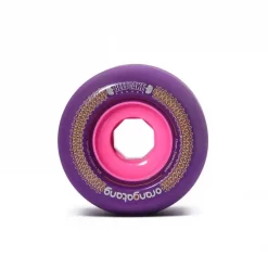 Orangatang Beefcake 73mm 83A Purple Longboard Rollen - Front