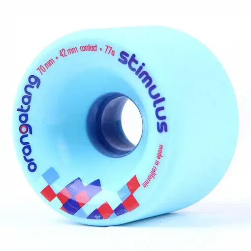 Orangatang Stimulus 70mm 77A Blue Longboard Rollen