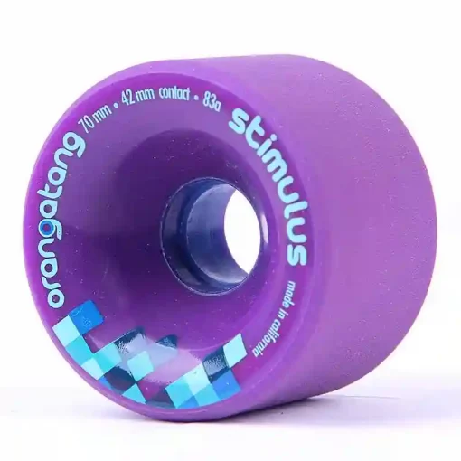 Orangatang Stimulus 70mm 83A Purple Longboard Rollen