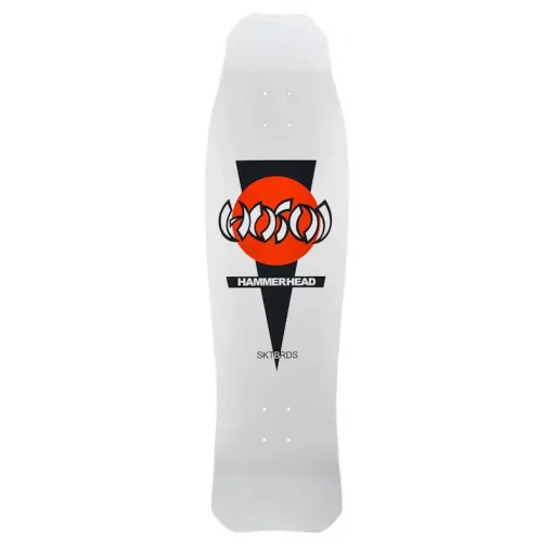 Hosoi Hammerhead Longboard Oldschool Skateboard 37" Deck White