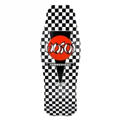 Hosoi Hammerhead Checker Black Oldschool Skateboard Deck 33