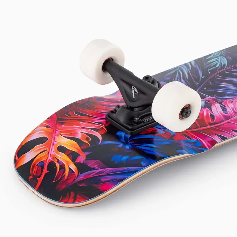 Landyachtz Dinghy Tropical Night 29” Cruiser Skateboard Complete 2 Landyachtz Dinghy Tropical Night 29” Cruiser Skateboard Komplett - Zoom Kicktail