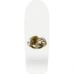 Powell Peralta McGill 40th Anniversary Reissue Skateboard Deck McTwist White W/Gold Foil 10" Deck - Top