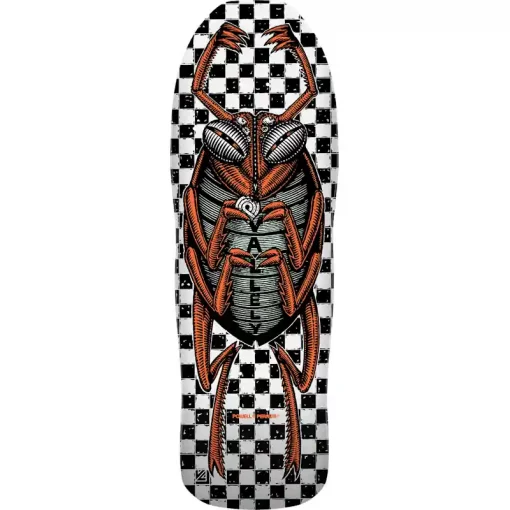 Powell Peralta Vallely Bug Deck 9.85" Oldschool Skateboard - White