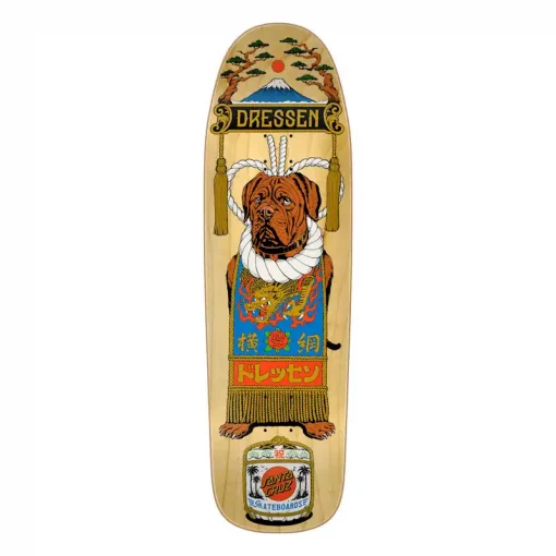 Santa Cruz Dressen Sumo Dog Shaped 9.3" Deck