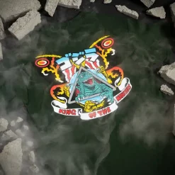 Santa Cruz x Godzilla Natas Mothra Heavyweight T-Shirt Forest Green 5 Santa Cruz x Godzilla Natas Mothra Heavyweight T-Shirt Forest Green - Fog