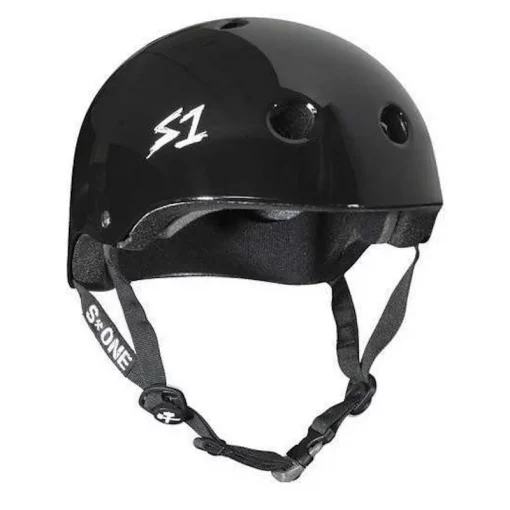 S-One V2 Mega Lifer CPSC Zertifizierter Helm Black Glossy
