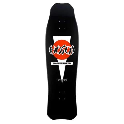 Hosoi Hammerhead Longboard Oldschool Skateboard 37" Deck Black