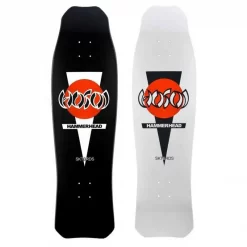 Hosoi Hammerhead Longboard Oldschool Skateboard 37" Deck -  Black and White