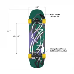 Loaded Bolsa II Paris V3 34" Longboard Complete Jazz - Sepcs