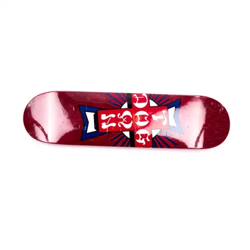 Dogtown Cross Logo 8" Skateboard Deck - Red Blue Cross