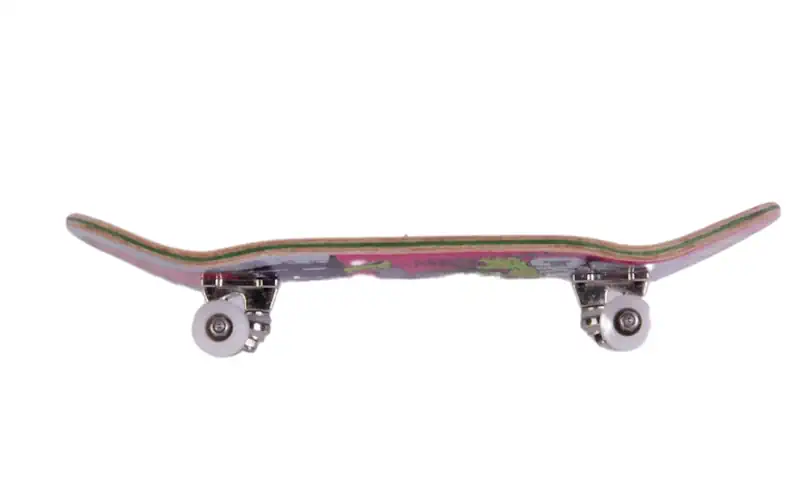 Custom Pro x Heroin Skateboards Curb Crusher Fingerboard Complete 3 Custom Pro x Heroin Skateboards Curb Crusher Fingerboard Complete - Side View Profile