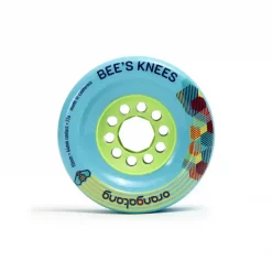 Orangatang Bees Knees 90mm 77A Blue Longboard Rollen - Front