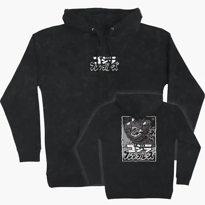 Santa Cruz x Godzilla Hand Heavyweight Hoodie Black 1 Santa Cruz x Godzilla Hand Heavyweight Hoodie Black