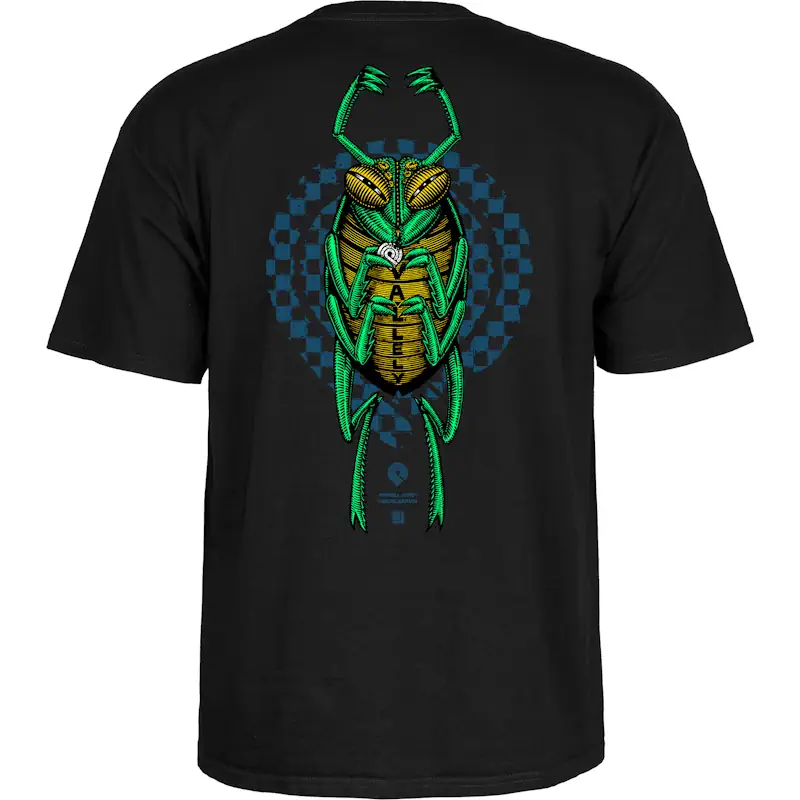 Powell Peralta Mike Vallely Bug T-Shirt Black 1 Powell Peralta Mike Vallely Bug T-Shirt Black