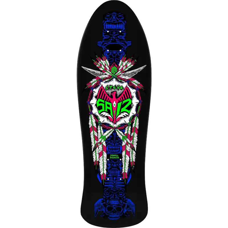 Powell Peralta Steve Saiz Totem Blacklight Reissue Deck 10" 1 Powell Peralta Steve Saiz Totem Blacklight Reissue Deck 10" - Unterseite