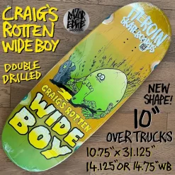 Heroin Skateboards Craig Questions Rotten Wide Boy Deck 10.75" 5 Heroin Skateboards Craig Questions Rotten Wide Boy Deck 10.75