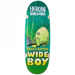 Heroin Skateboards Craig Questions Rotten Wide Boy Deck 10.75"
