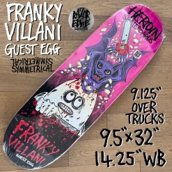 Heroin Skateboards Franky Villani Guest Egg Deck 9.5" - Specs