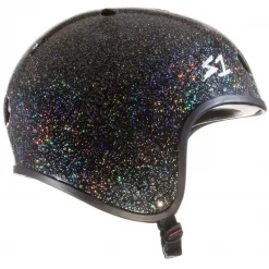 S-One Retro Lifer Helm Black Glitter CPSC Zertifiziert - seitlich