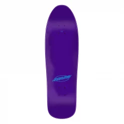 Santa Cruz Meek Pinstripe Slasher Deck 9.23" Purple Flake - Nose Zoom - Oberseite