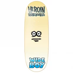 Heroin Skateboards Wide Boy Face 10.75